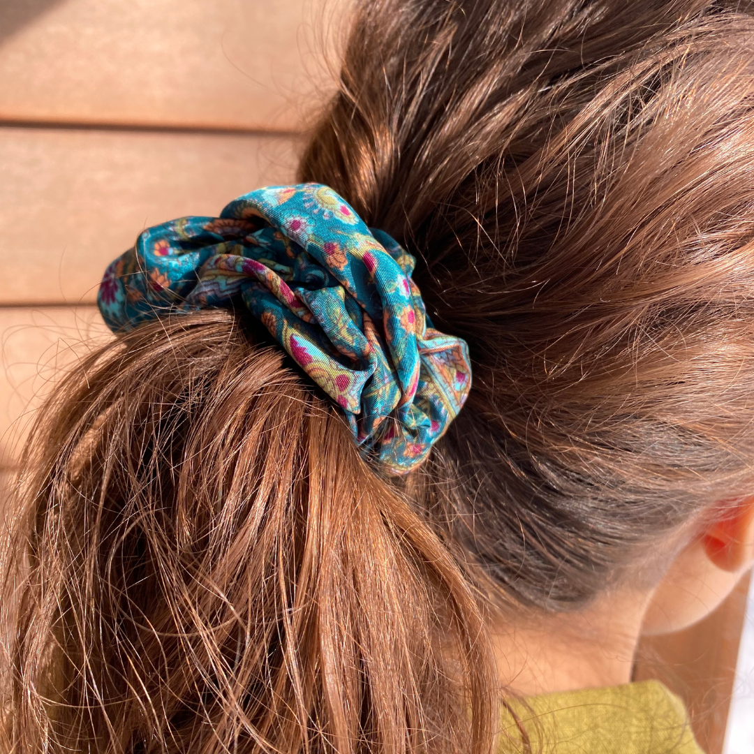 Upcycled Silk Scrunchies
