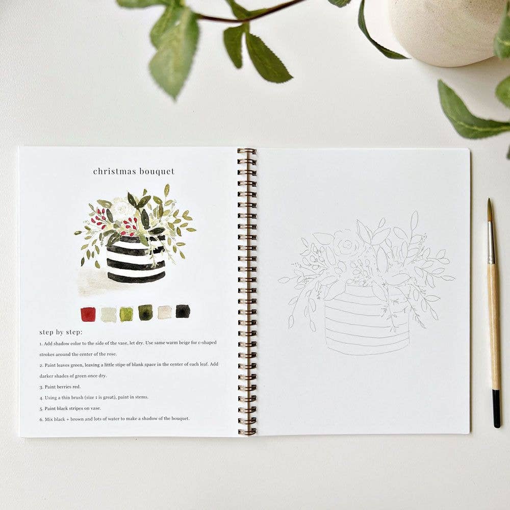 Watercolor Workbook: Bouquets