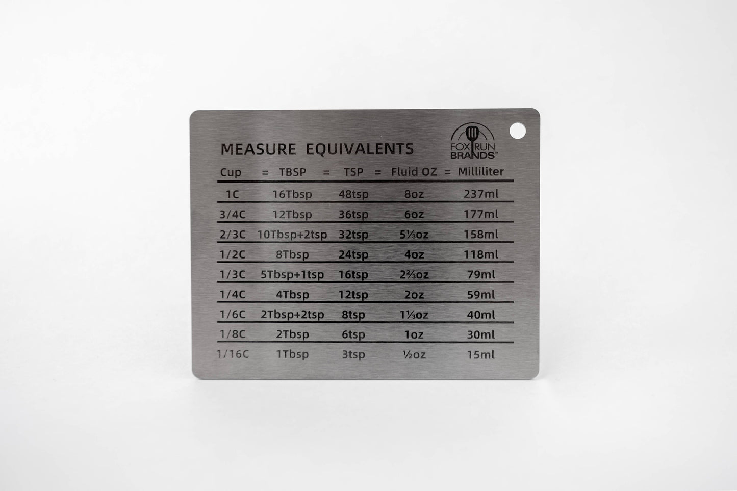 Stainless Steel Conversion Chart Magnet