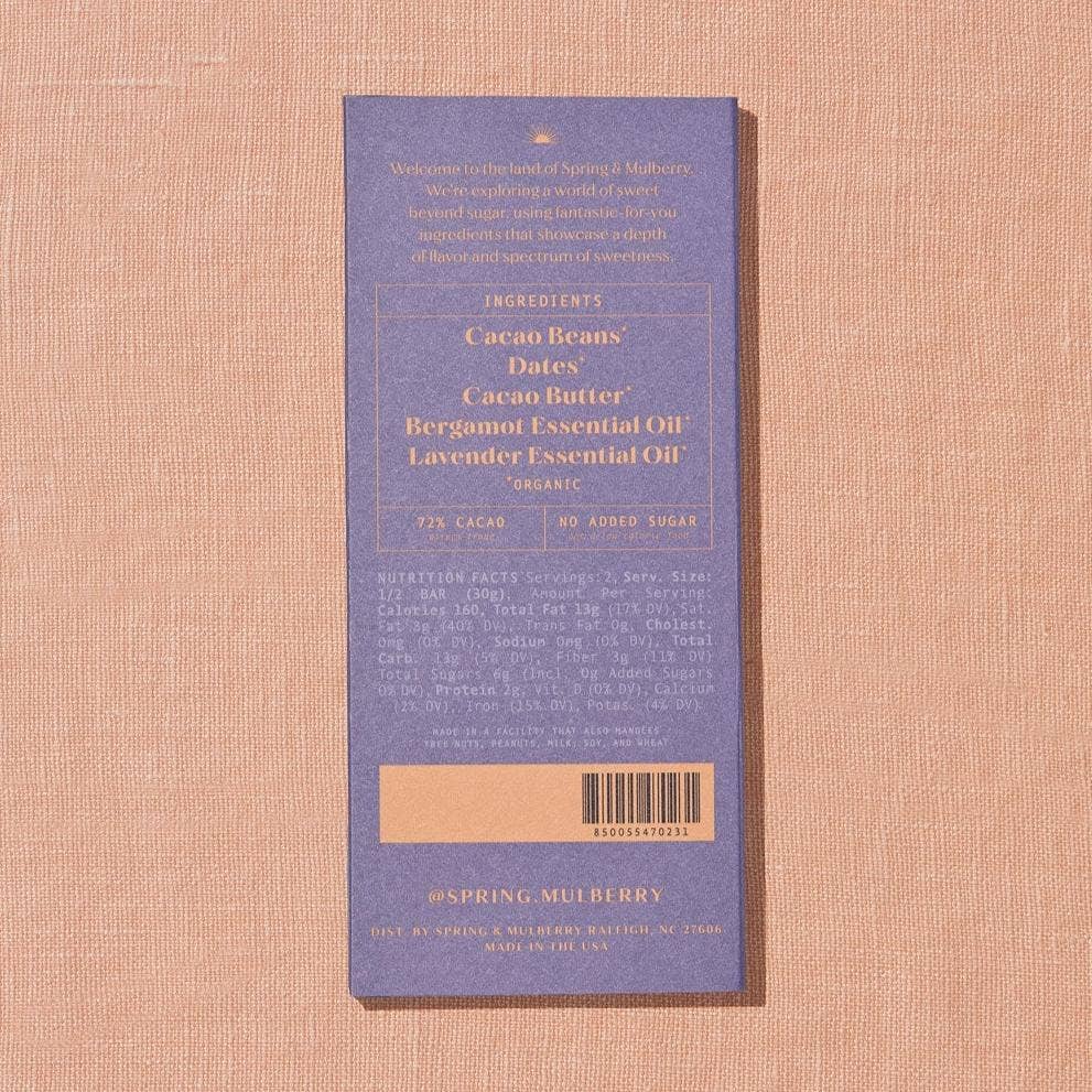 Date-Sweetened Dark Chocolate | Essence Collection by Spring & Mulberry