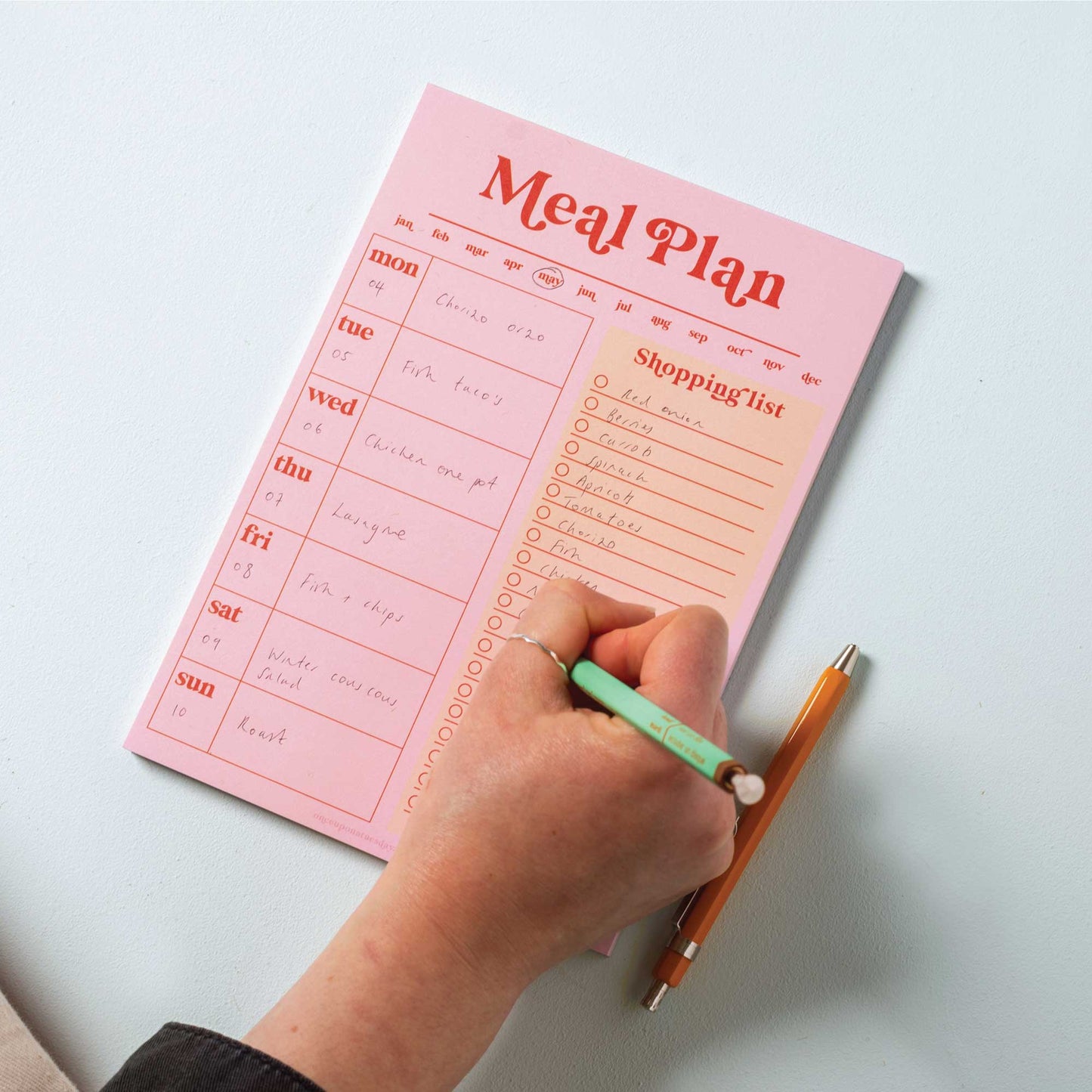 Good Tuesday - Weekly Meal Planner & Shopping List Pad