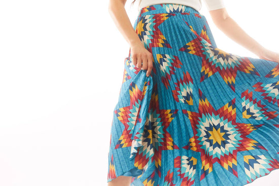 Pleated Midi Skirt XL