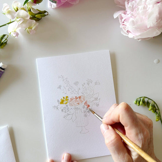 Bouquets Paintable Stationary