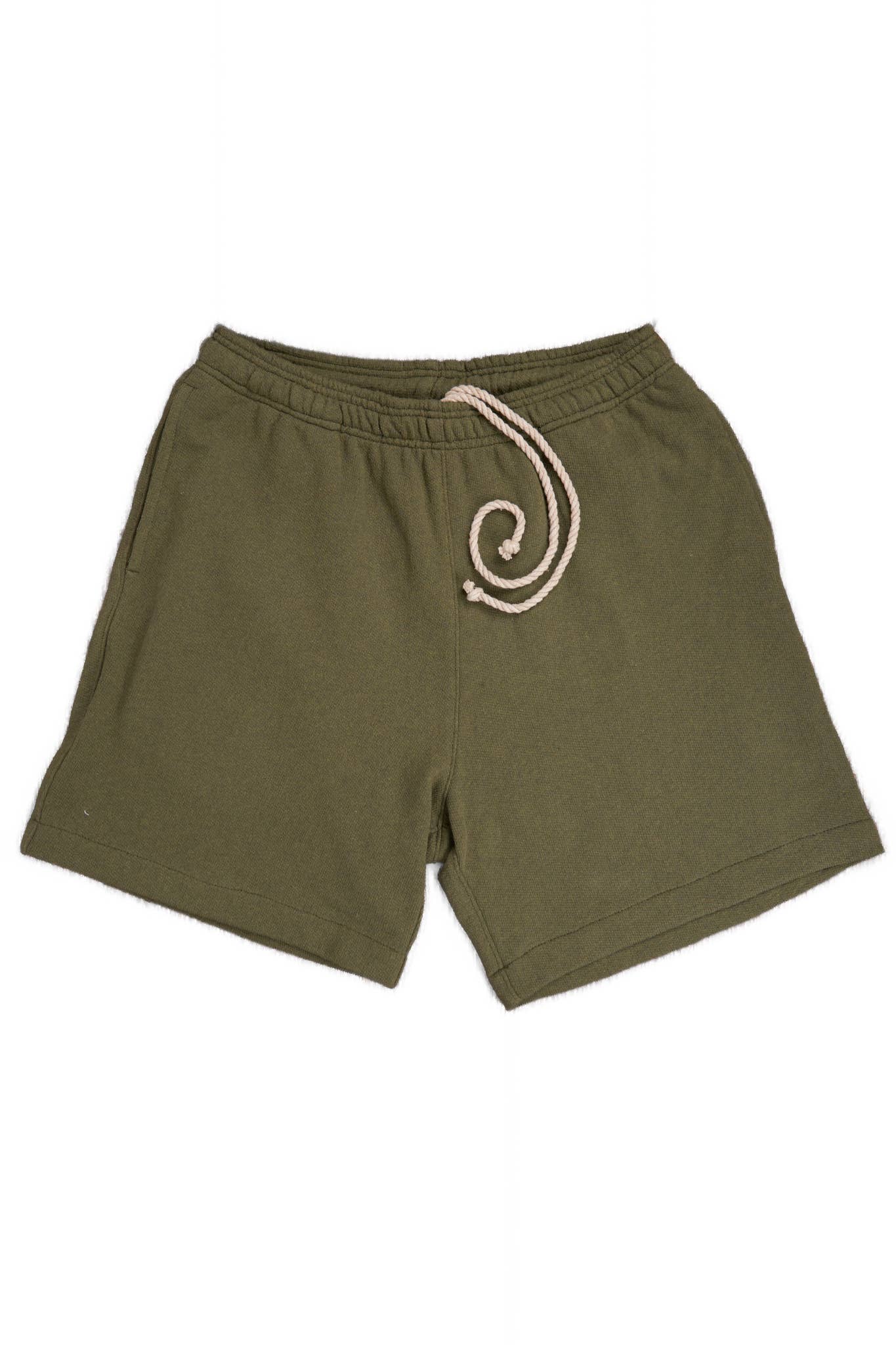 Upcycled Cotton Terry Shorts | Thicket Green
