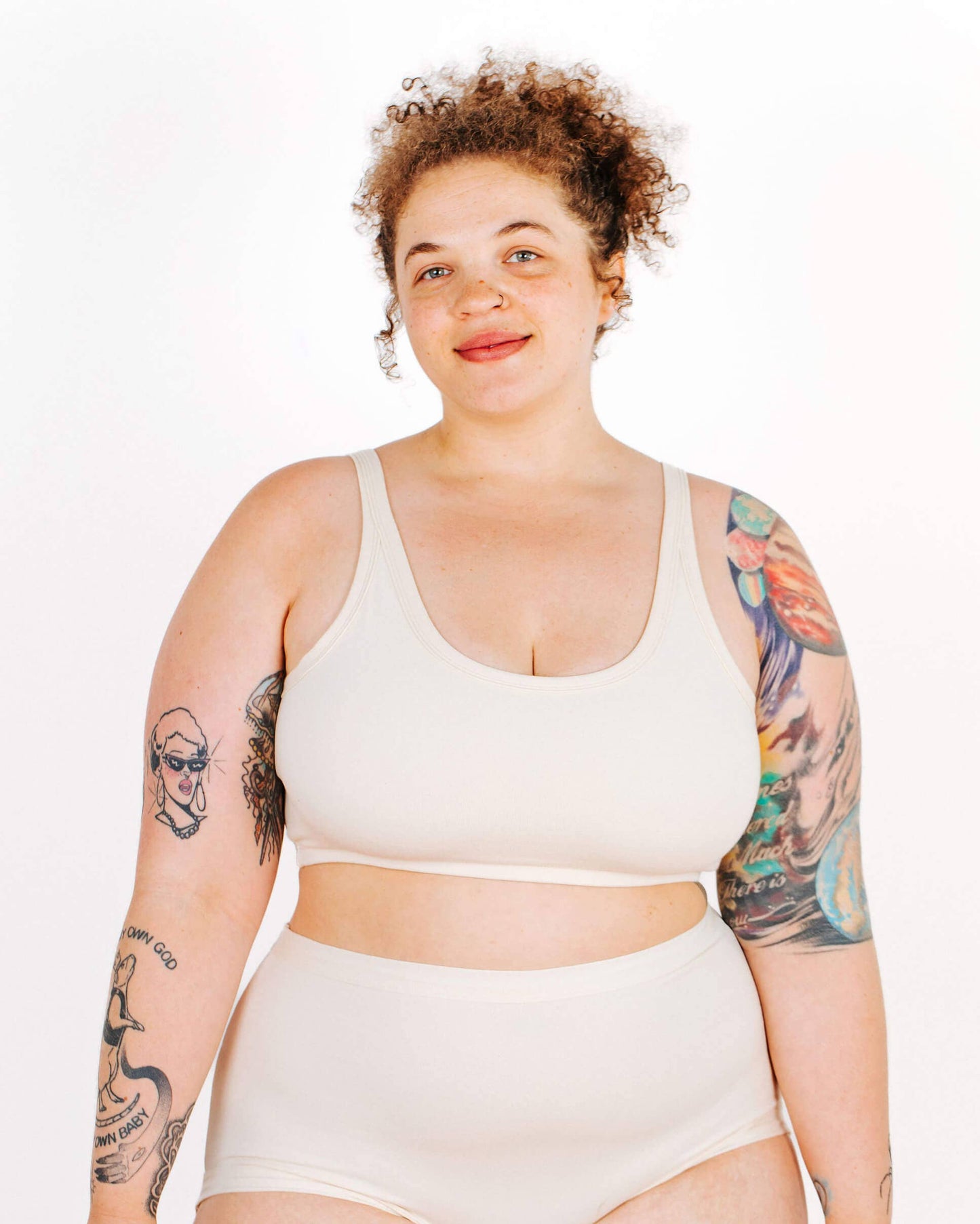 Organic Longline Bra | Black