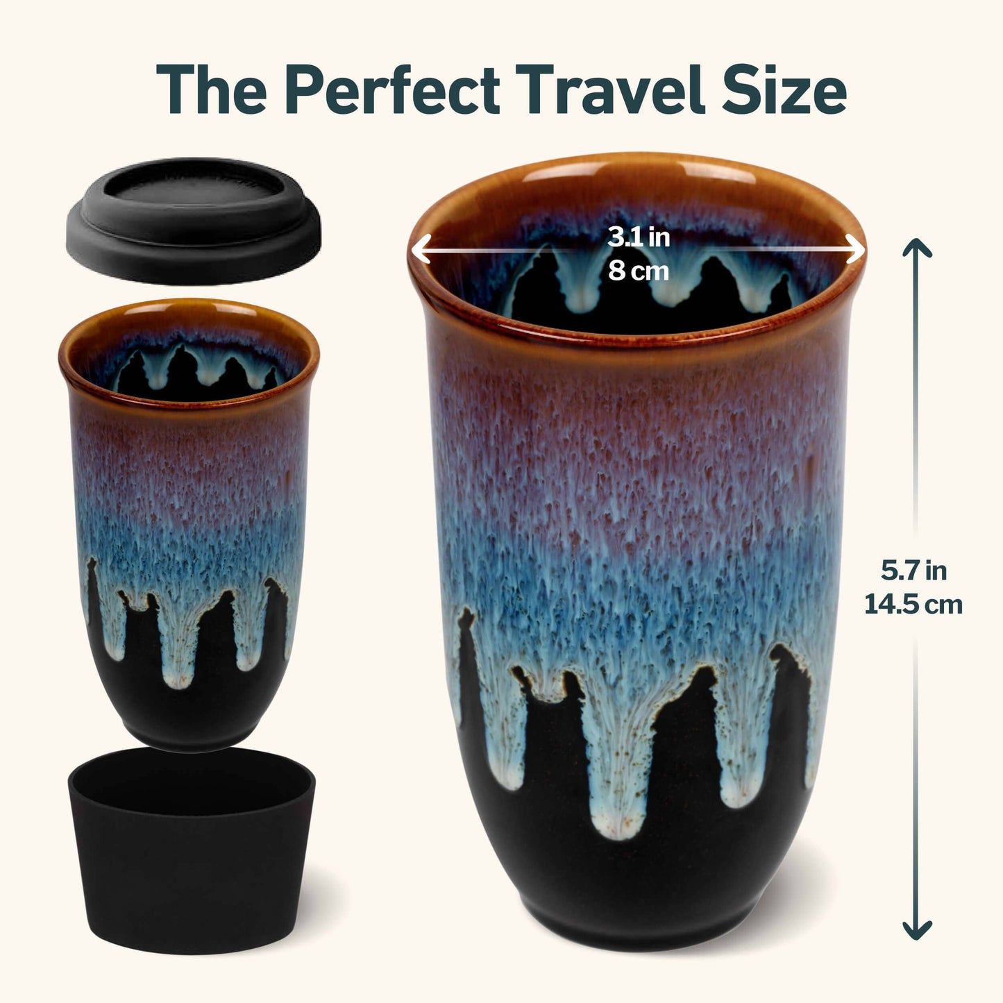 16oz Ceramic Travel Mug