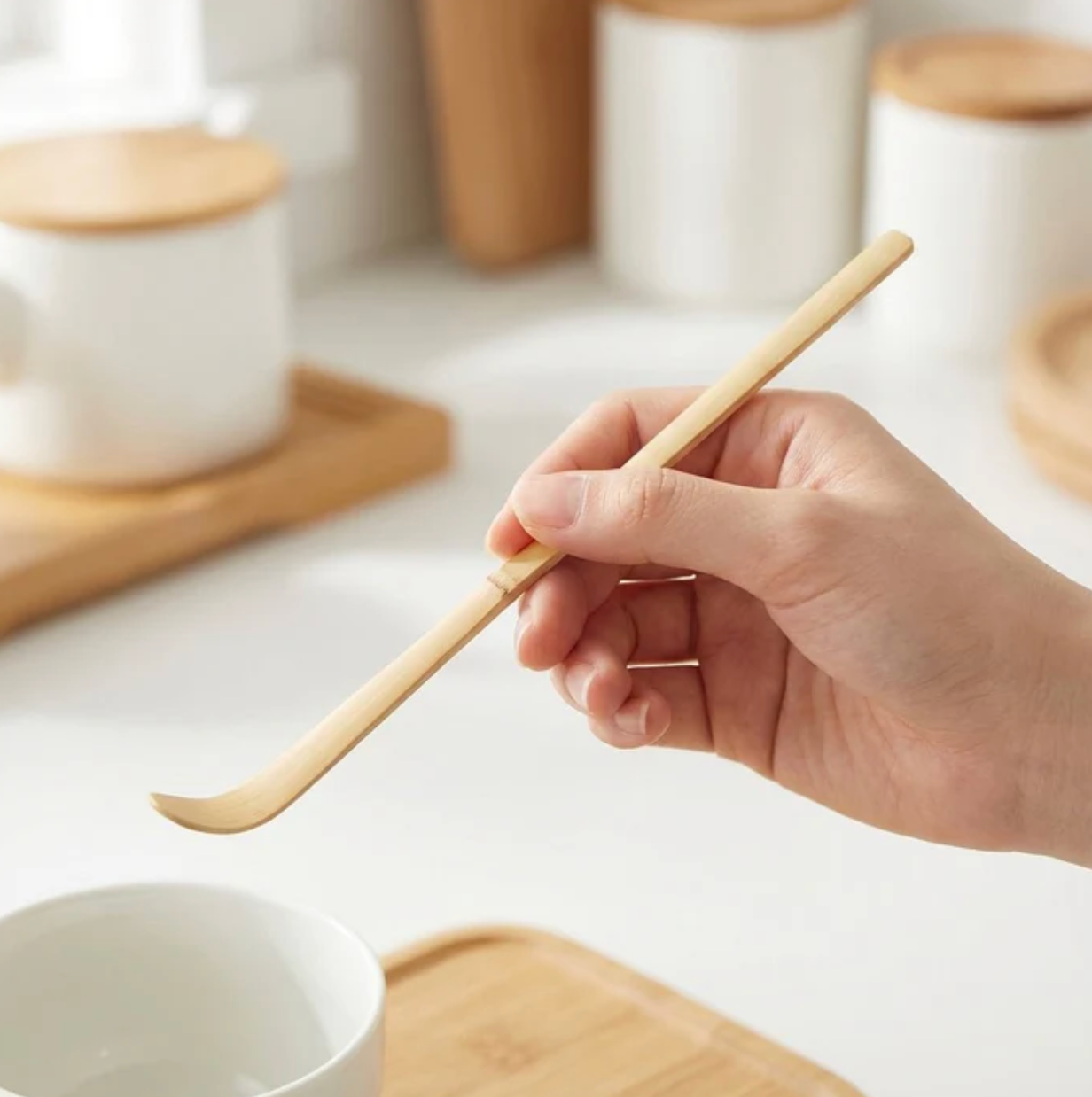 Bamboo Matcha Spoon Scraper