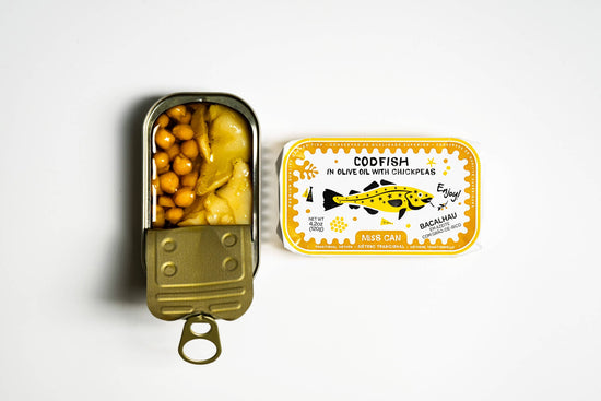 Cod in Olive Oil with Chickpeas by Miss Can