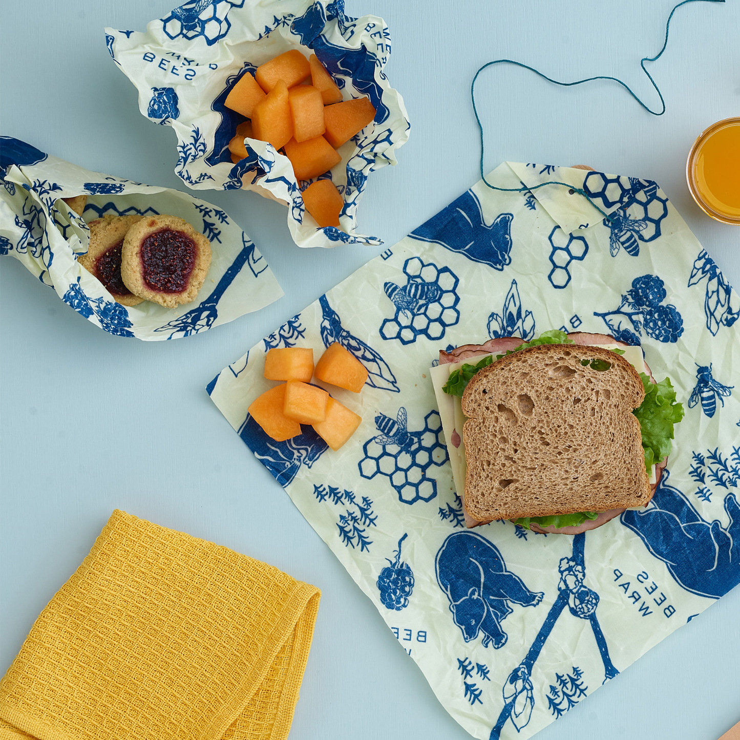Bees Wrap Reusable Wraps Lunch 3 Pack