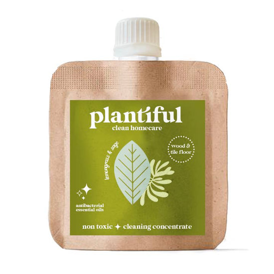 Plantiful Clean - Wood & Tile Floor Cleaner Concentrate 2x: Lemongrass & Sage