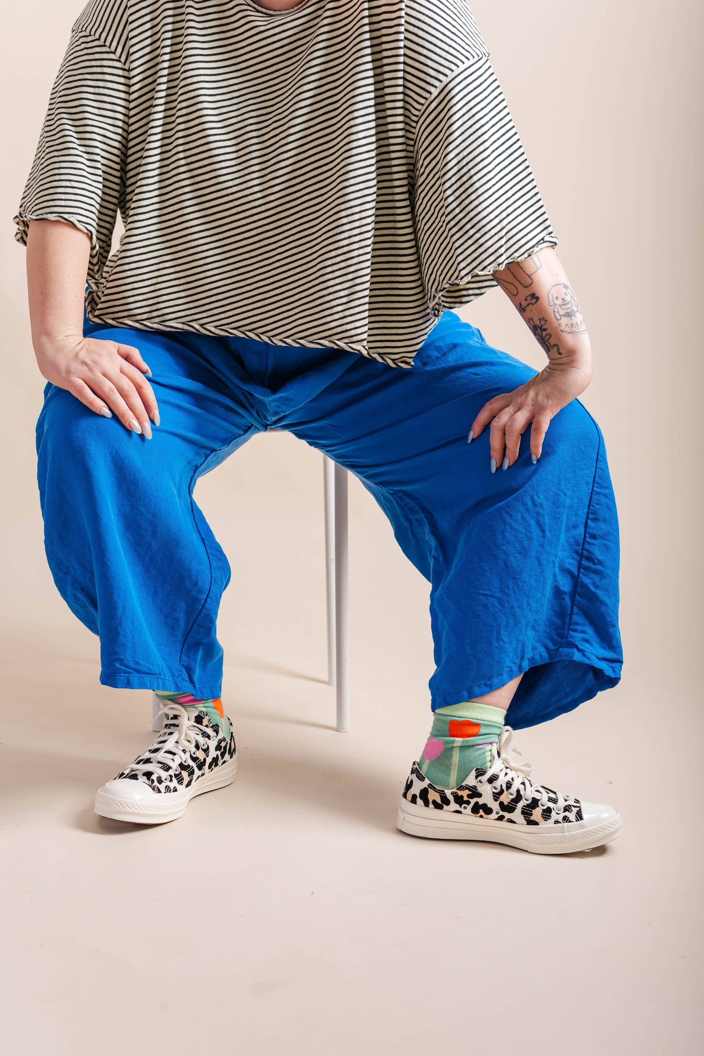 Bright Blue Balloon Pant