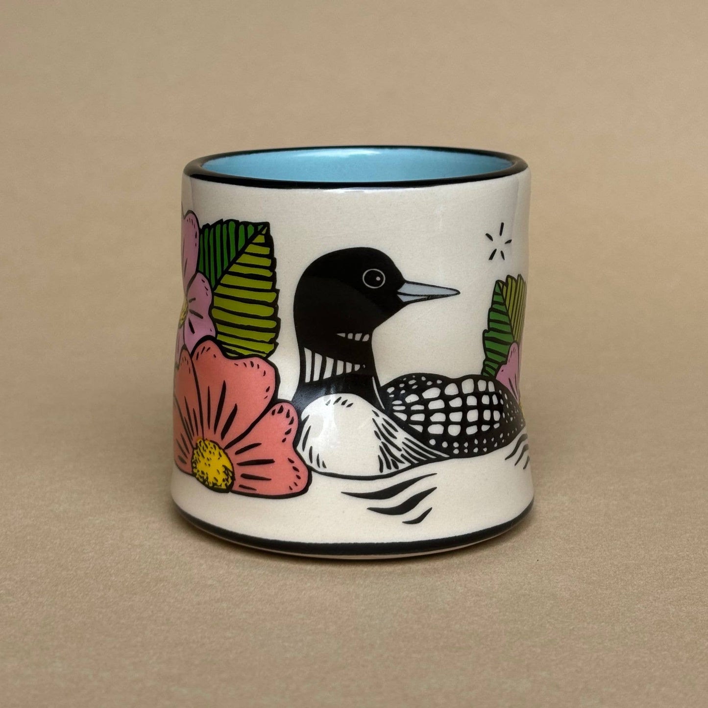 Lucky Loon Ceramic Mug/Cup Medium by The Bowl Maker