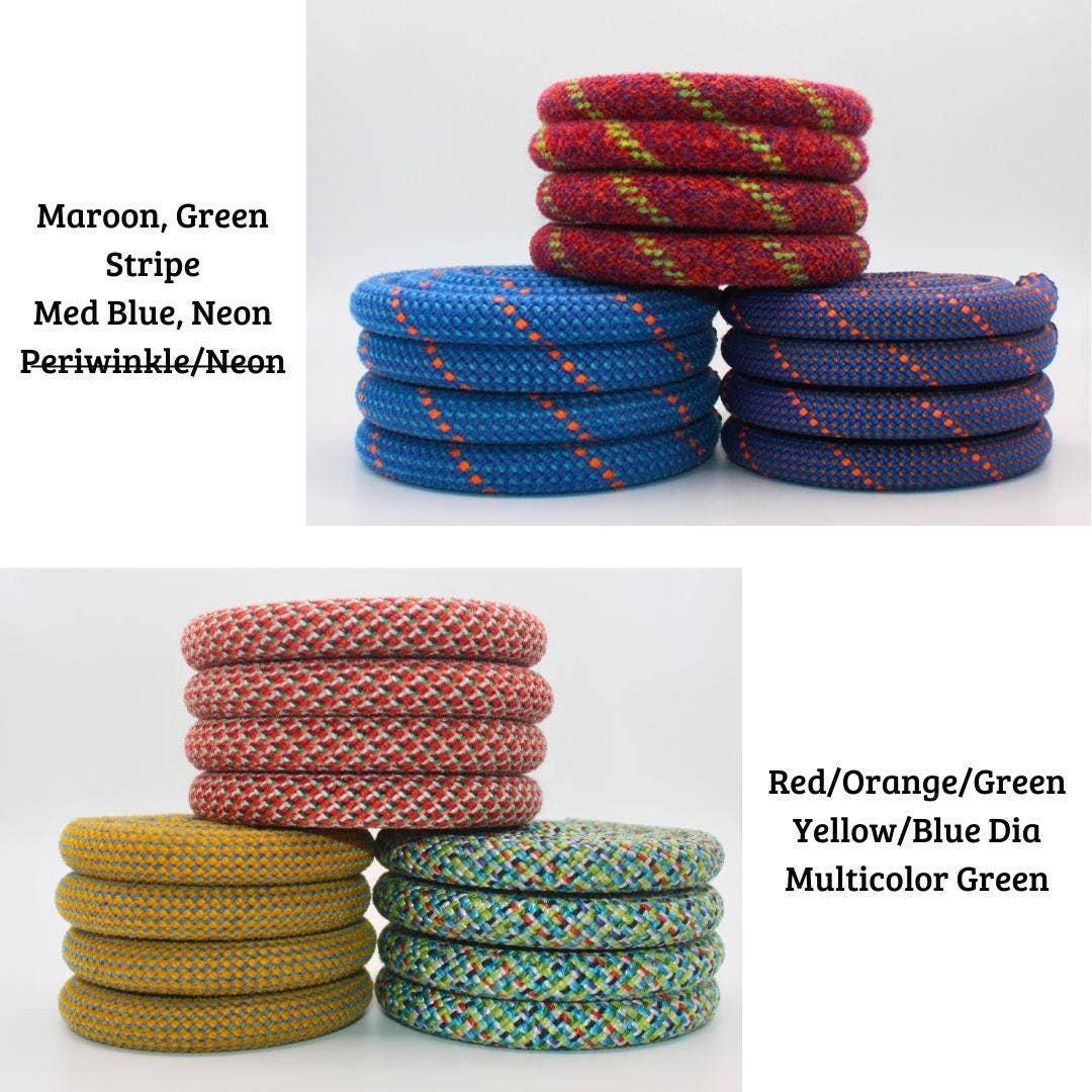 Upcycled Climbing Rope Coasters