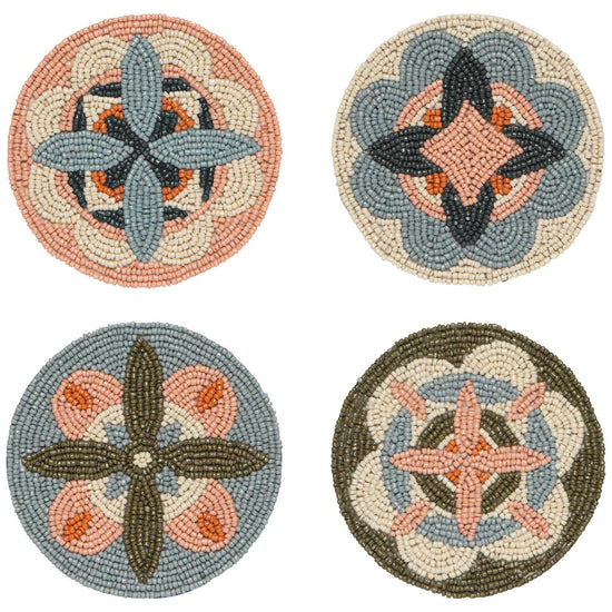 Beaded Coasters Set