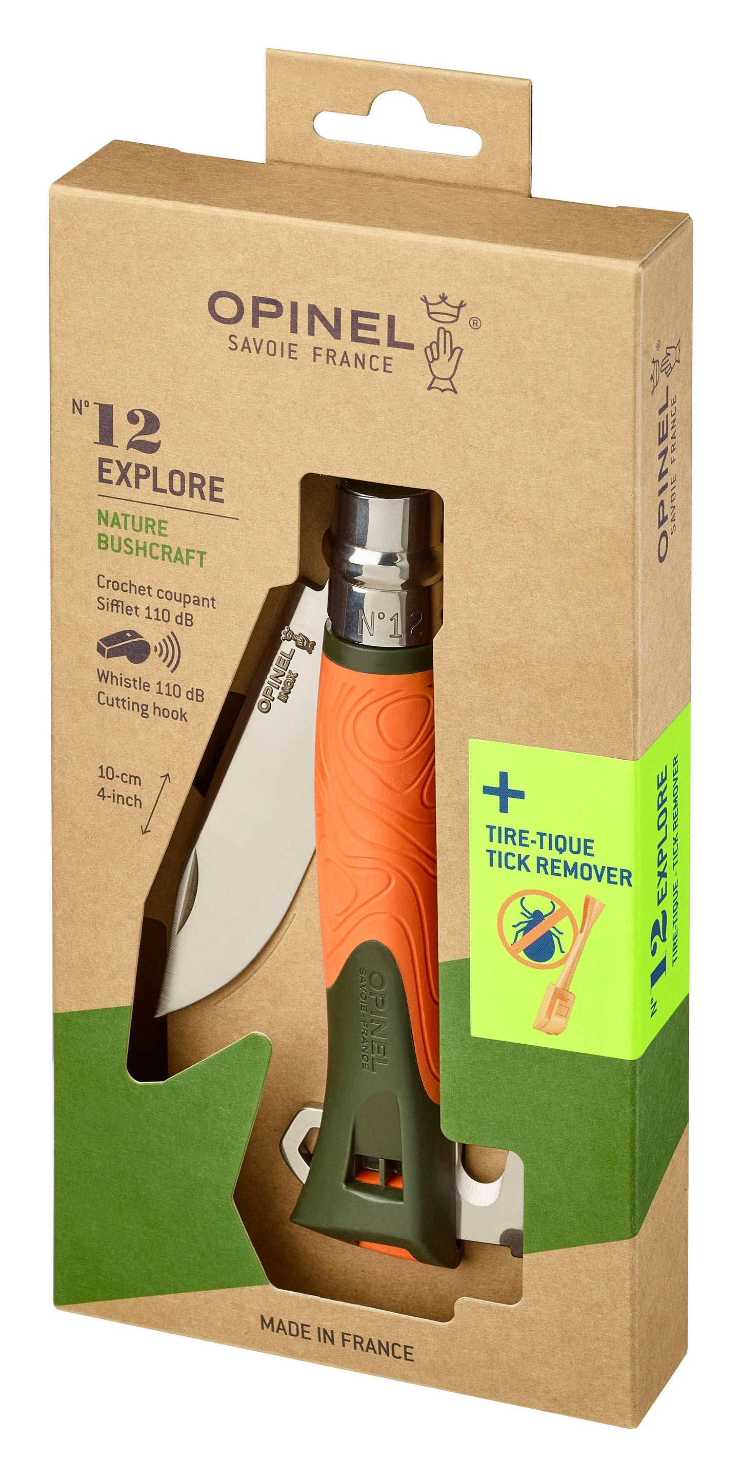 No.12 Explore Folding Knife with Tick Remover Tool