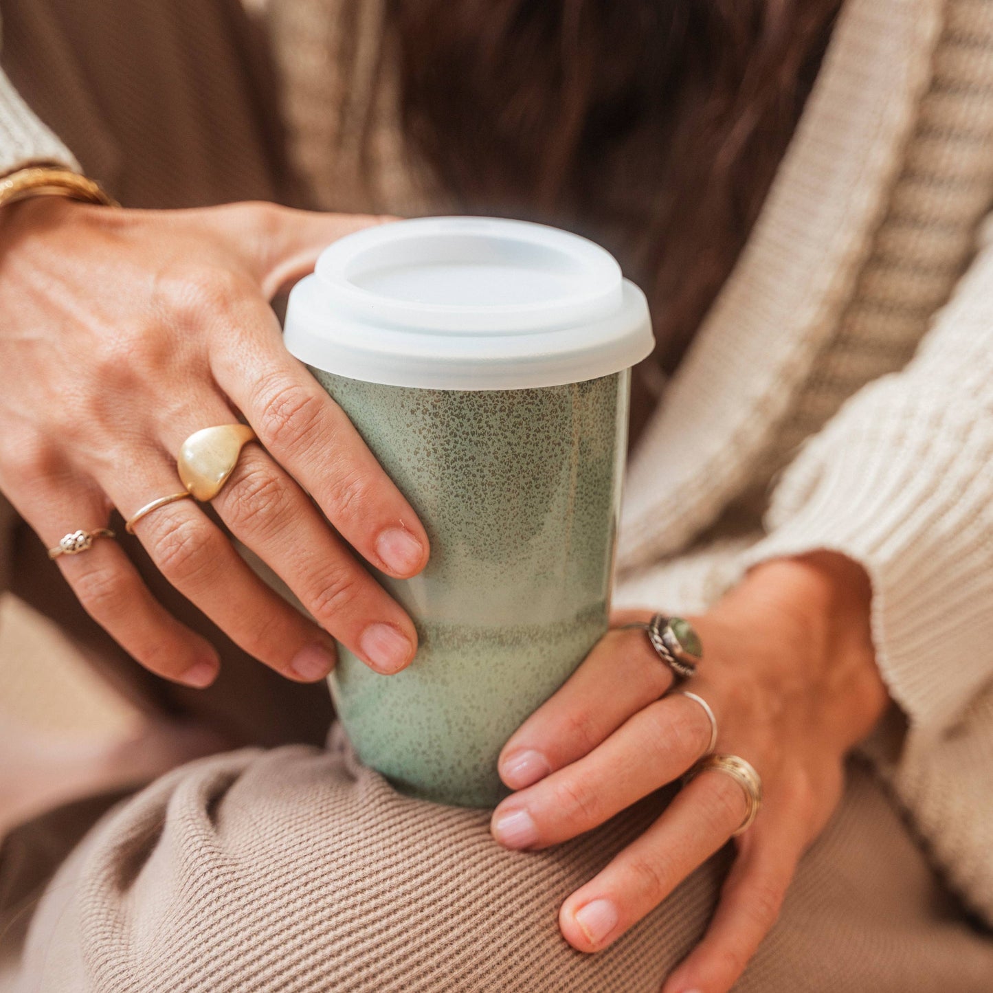 12oz Ceramic Travel Mug