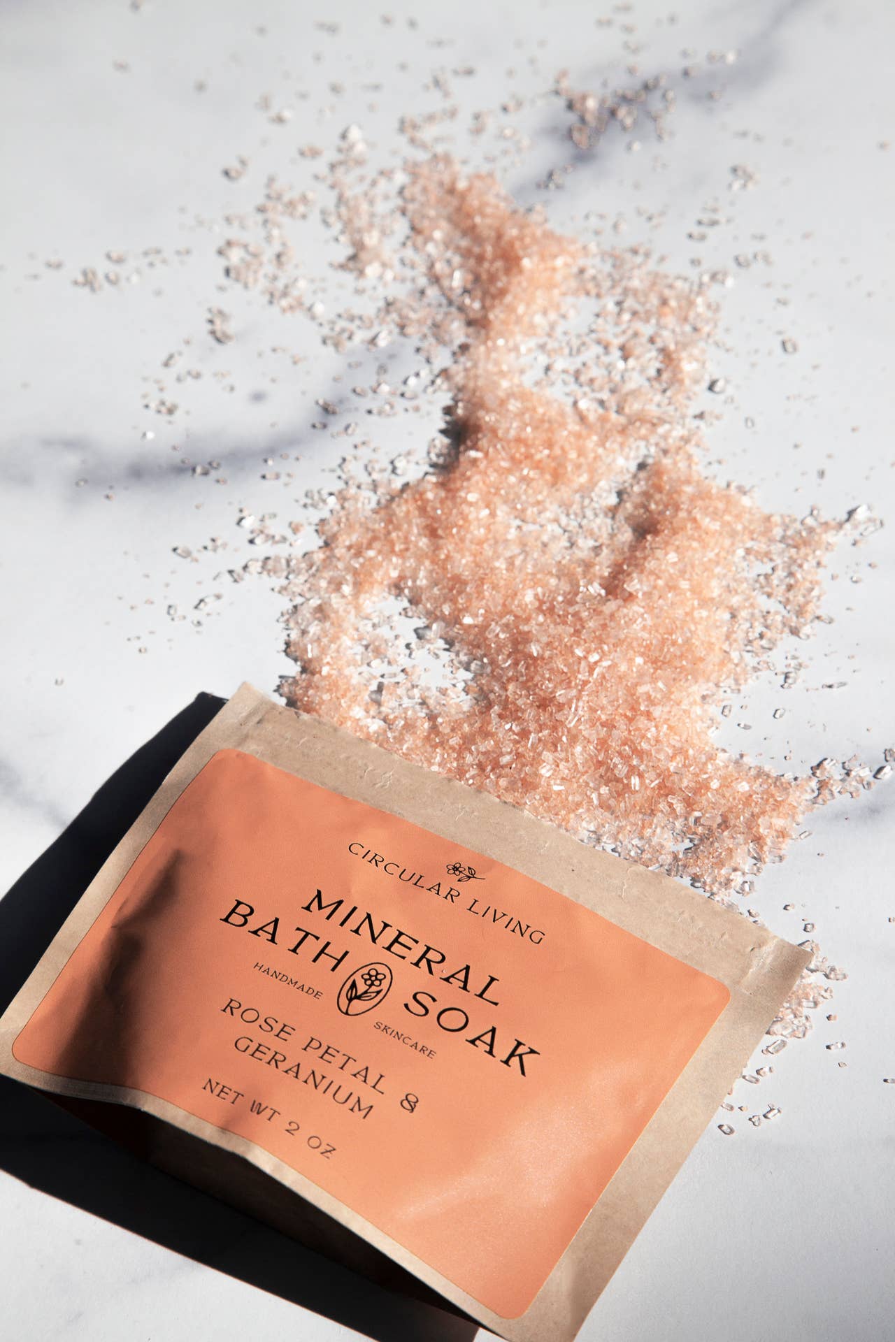 Mineral Bath Soak Sachet | Rose Petal & Geranium