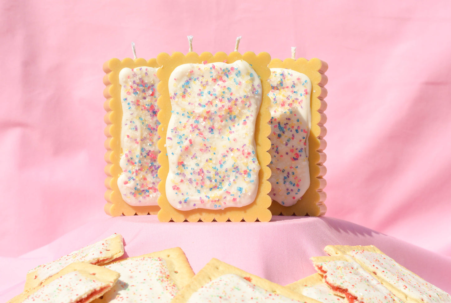 The Poptart Candle by Glow Worm Goods