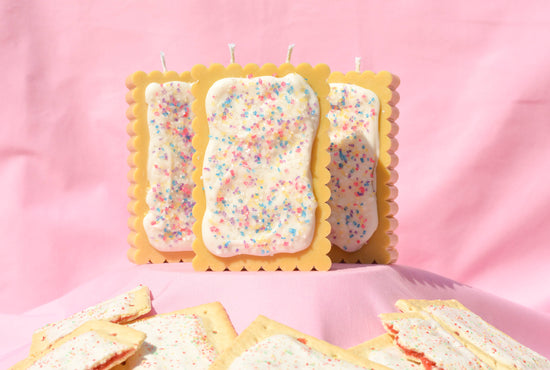 The Poptart Candle by Glow Worm Goods