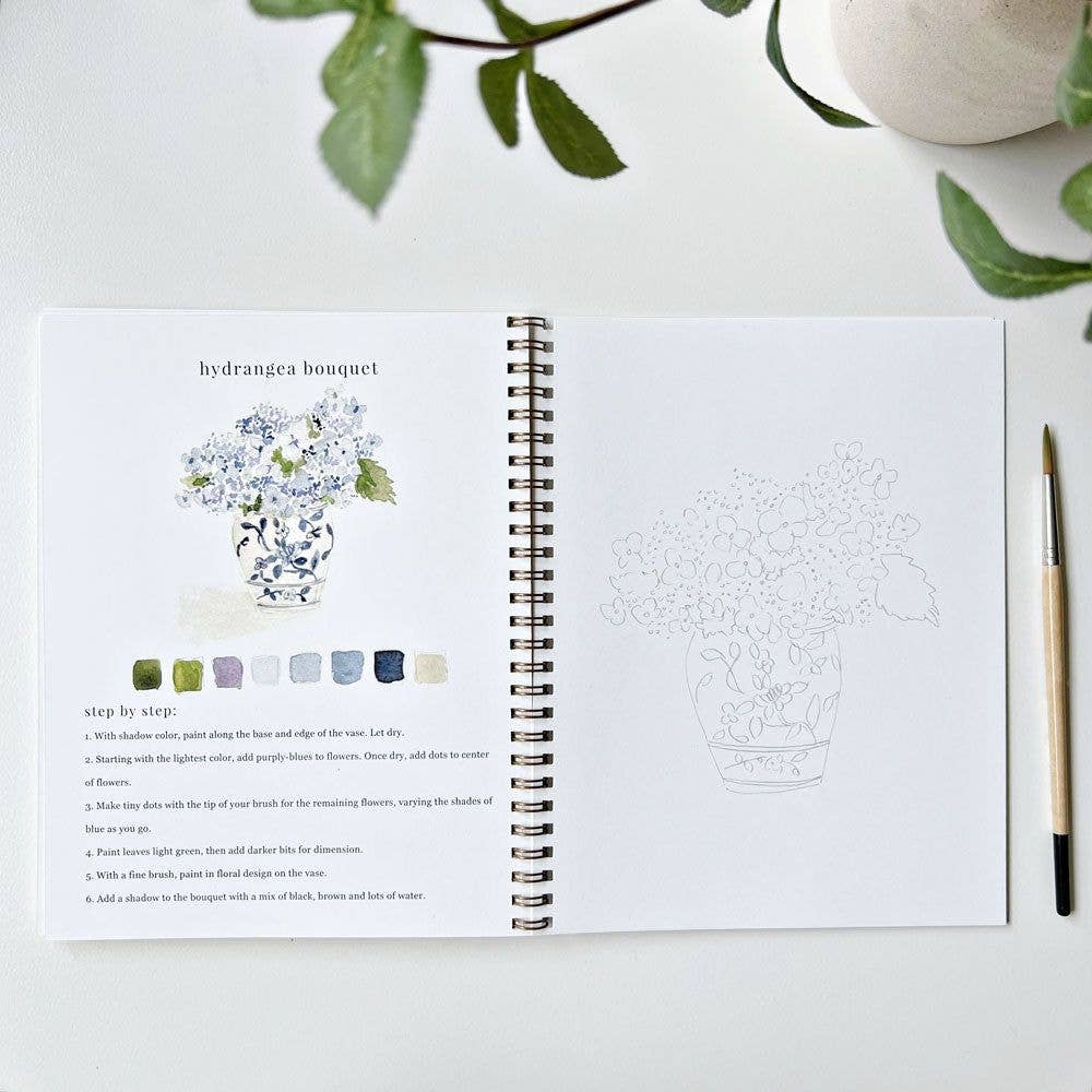 Watercolor Workbook: Bouquets