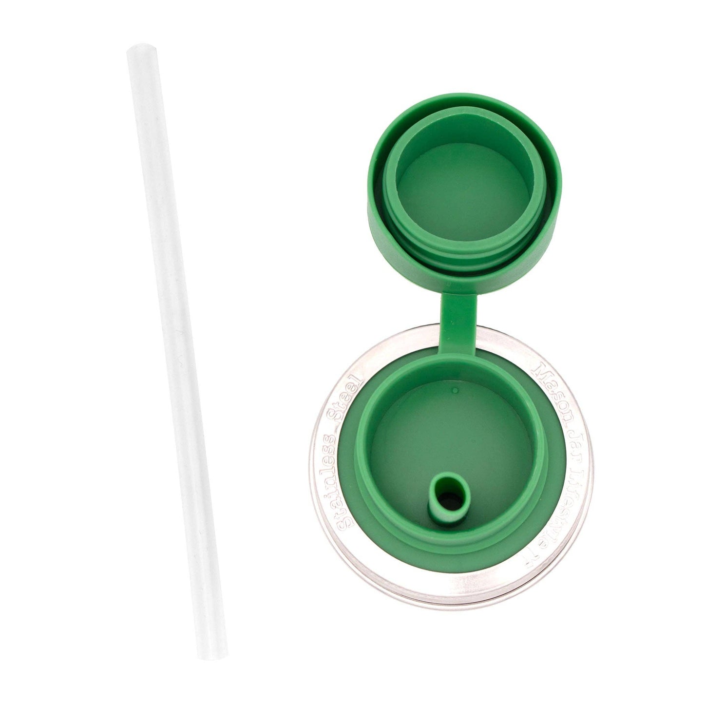 Pop-Up Sippy Straw Lids for Mason Jars | Regular Mouth