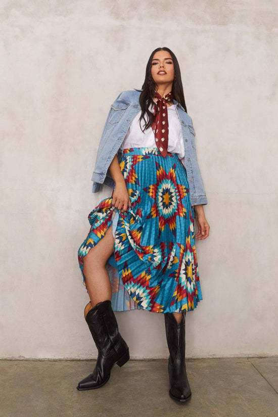 Pleated Midi Skirt XL