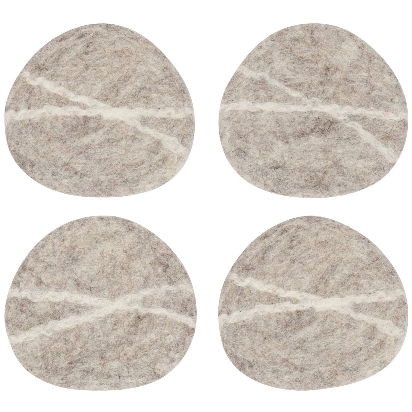 Striato Felt Wool Coasters Set