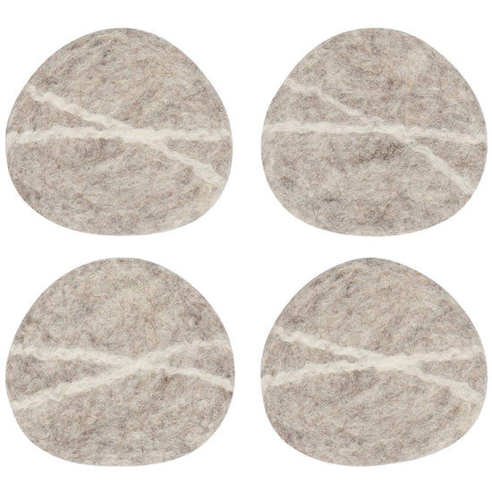 Striato Felt Wool Coasters Set