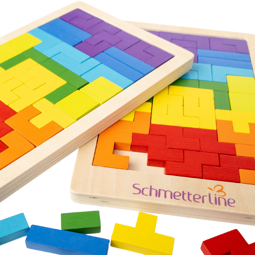 Wooden Tetris Puzzle