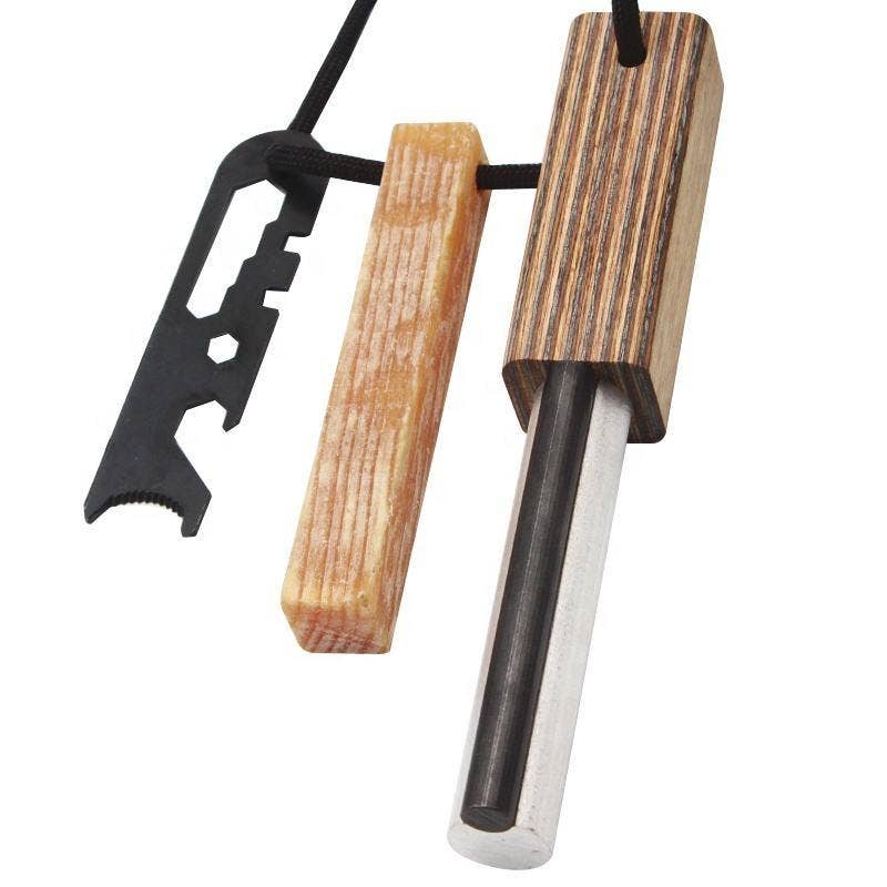 Ferro Rod w/ Waterproof Fire Start Set