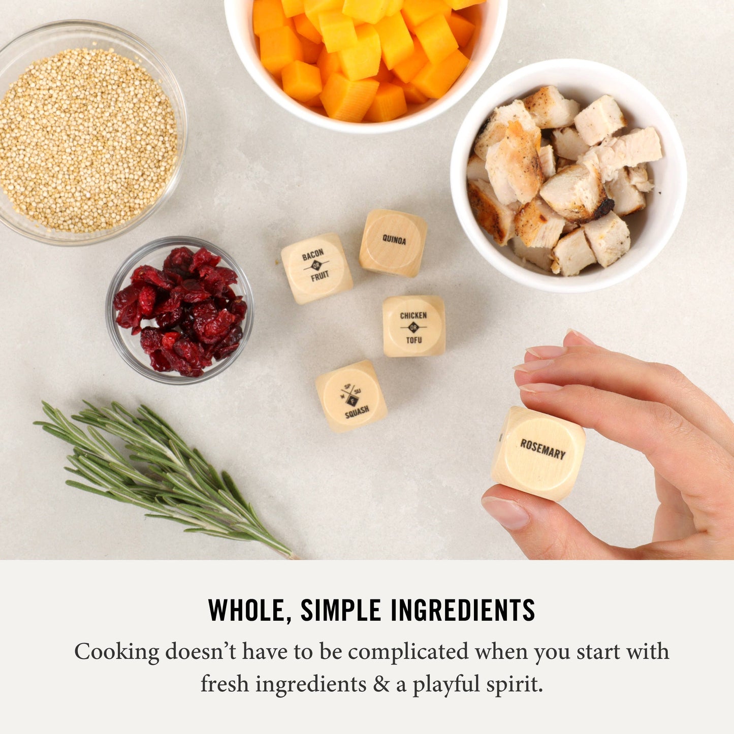 Foodie Dice | Inspiration for Seasonal Dinners