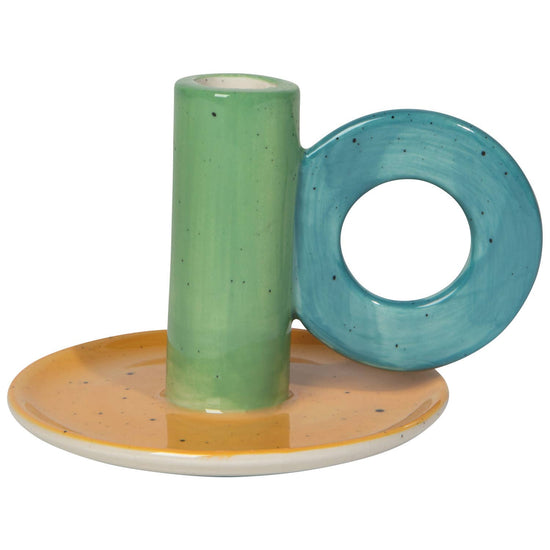 Color Blocked Candle Holders