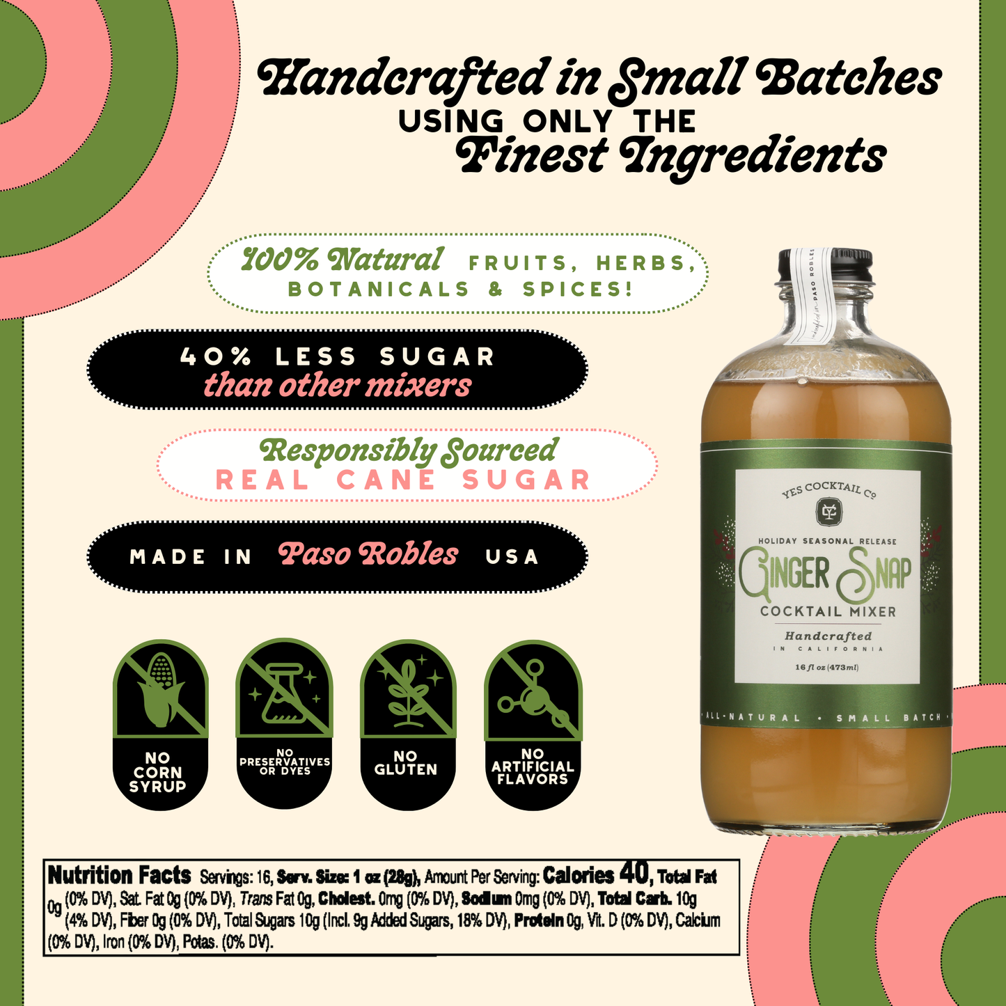 Ginger Snap Cocktail Mixer