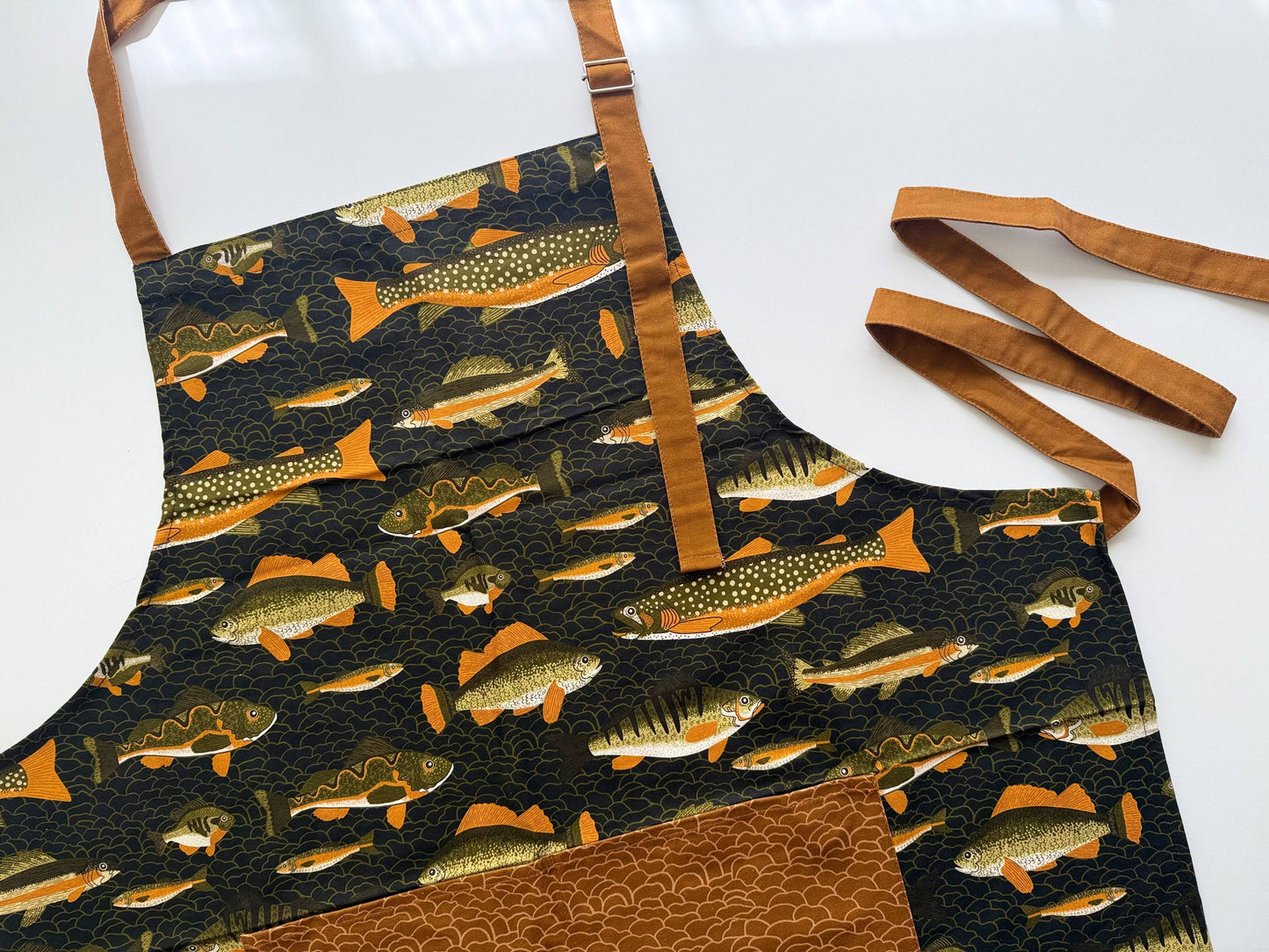 Coastal Fishing Kitchen Apron
