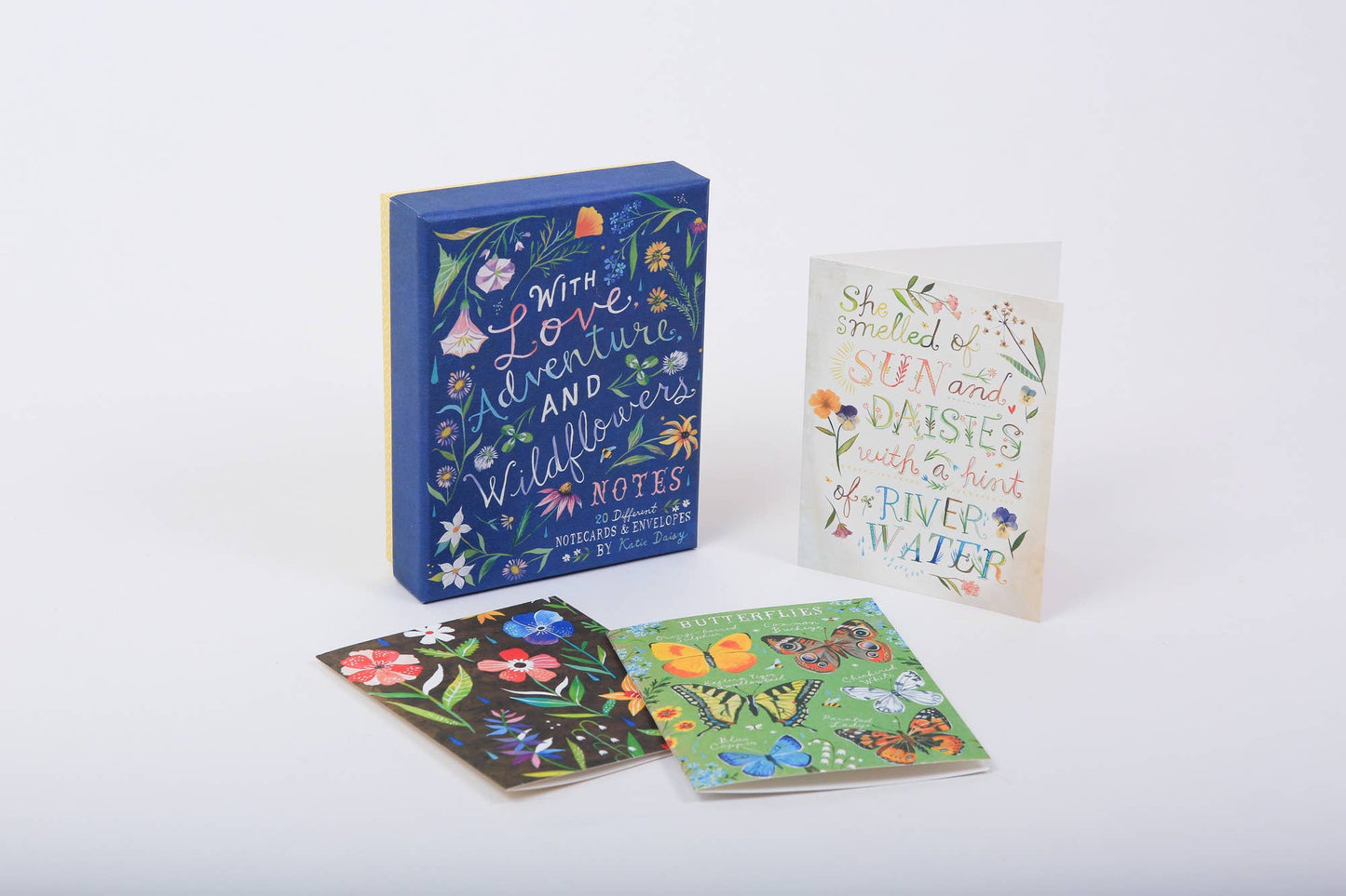With Love, Adventure, and Wildflowers Notecards