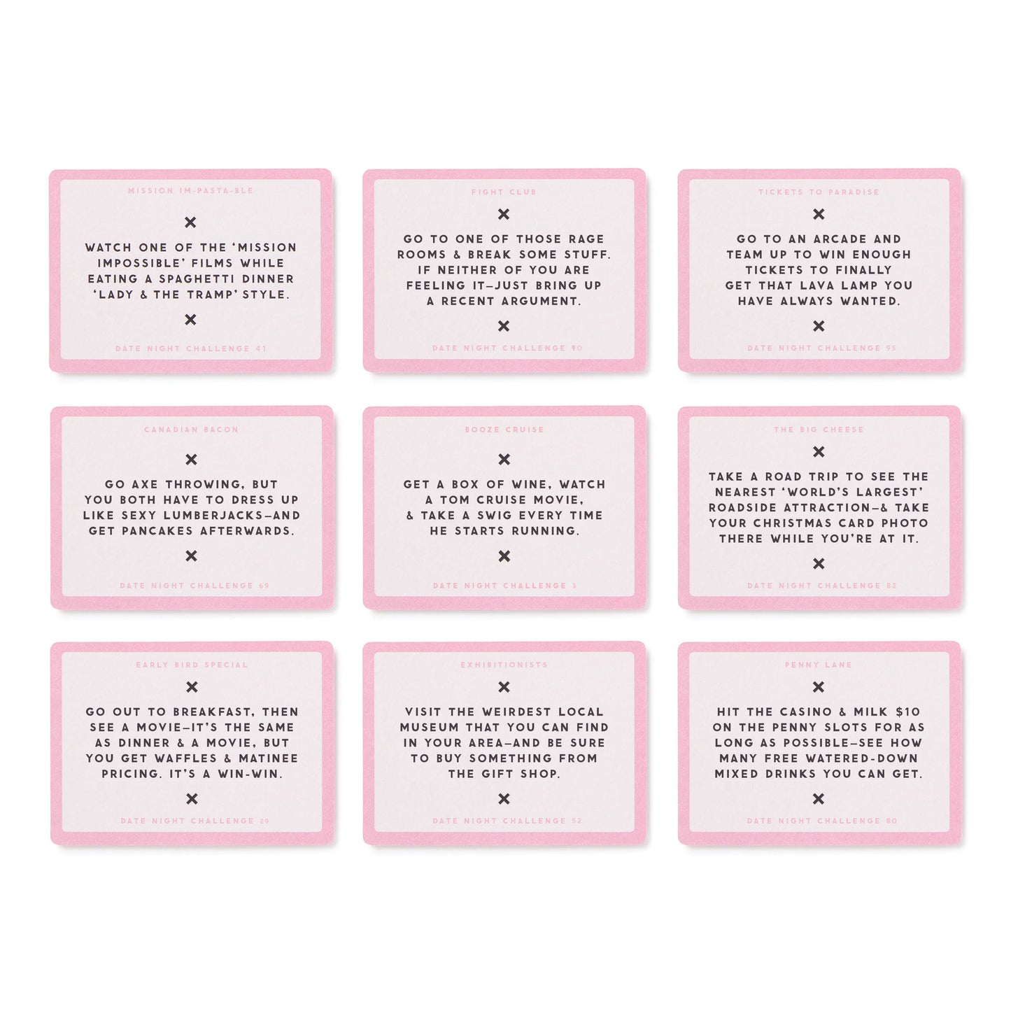 Date Night Challenges Cards