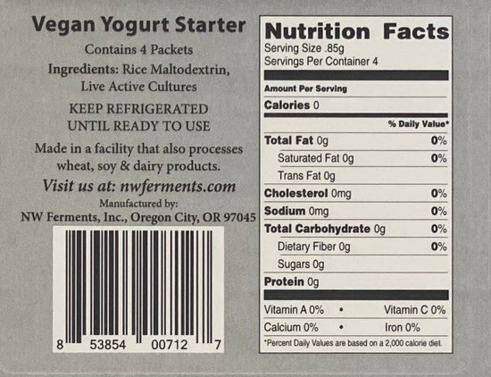 Vegan Yogurt Starter Culture