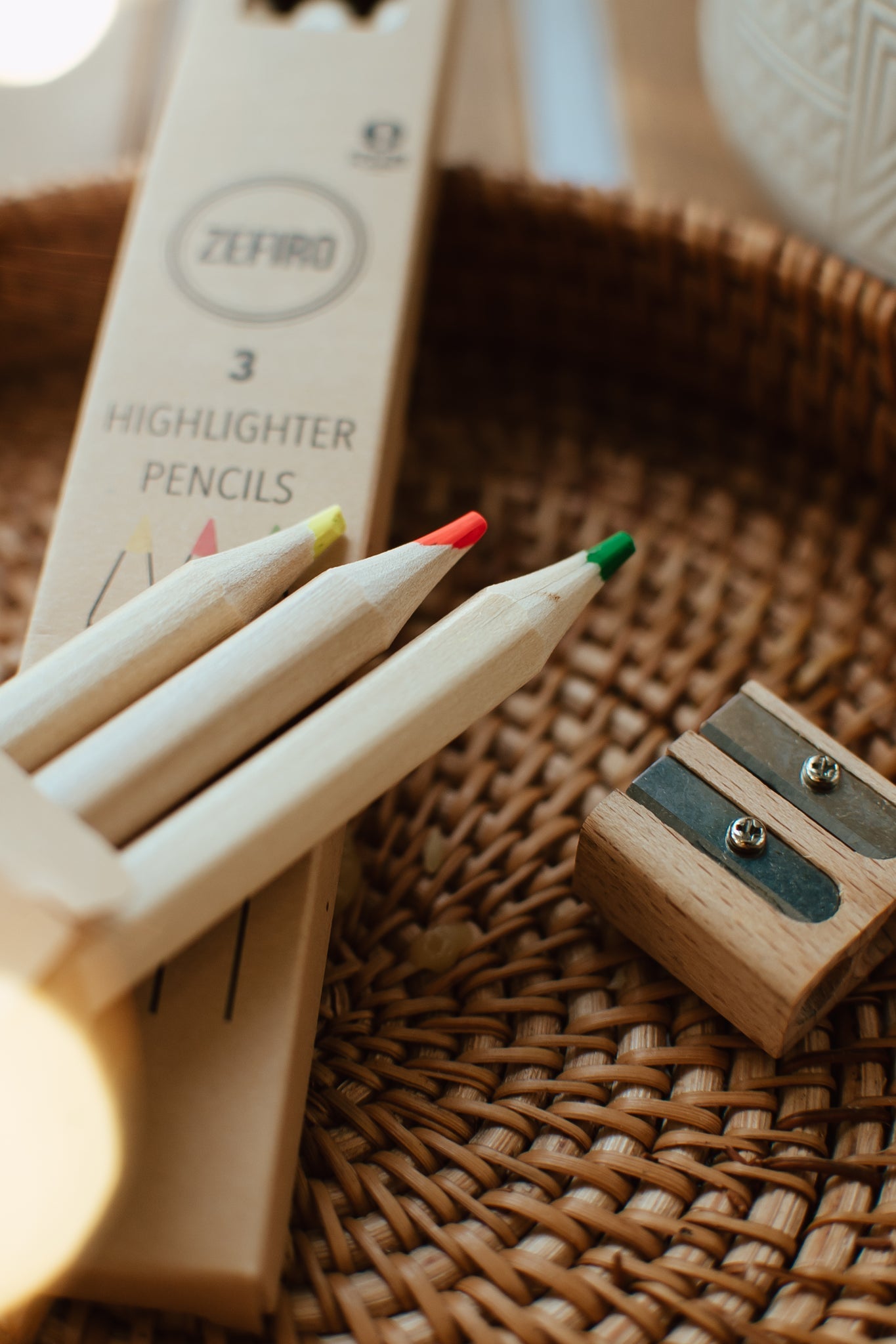 Double Wooden Pencil Sharpener 