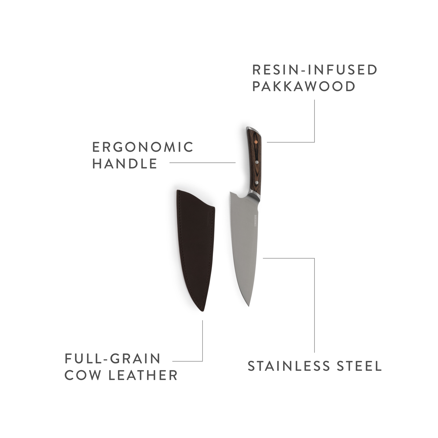 No. 8 Chef Knife by Barebones