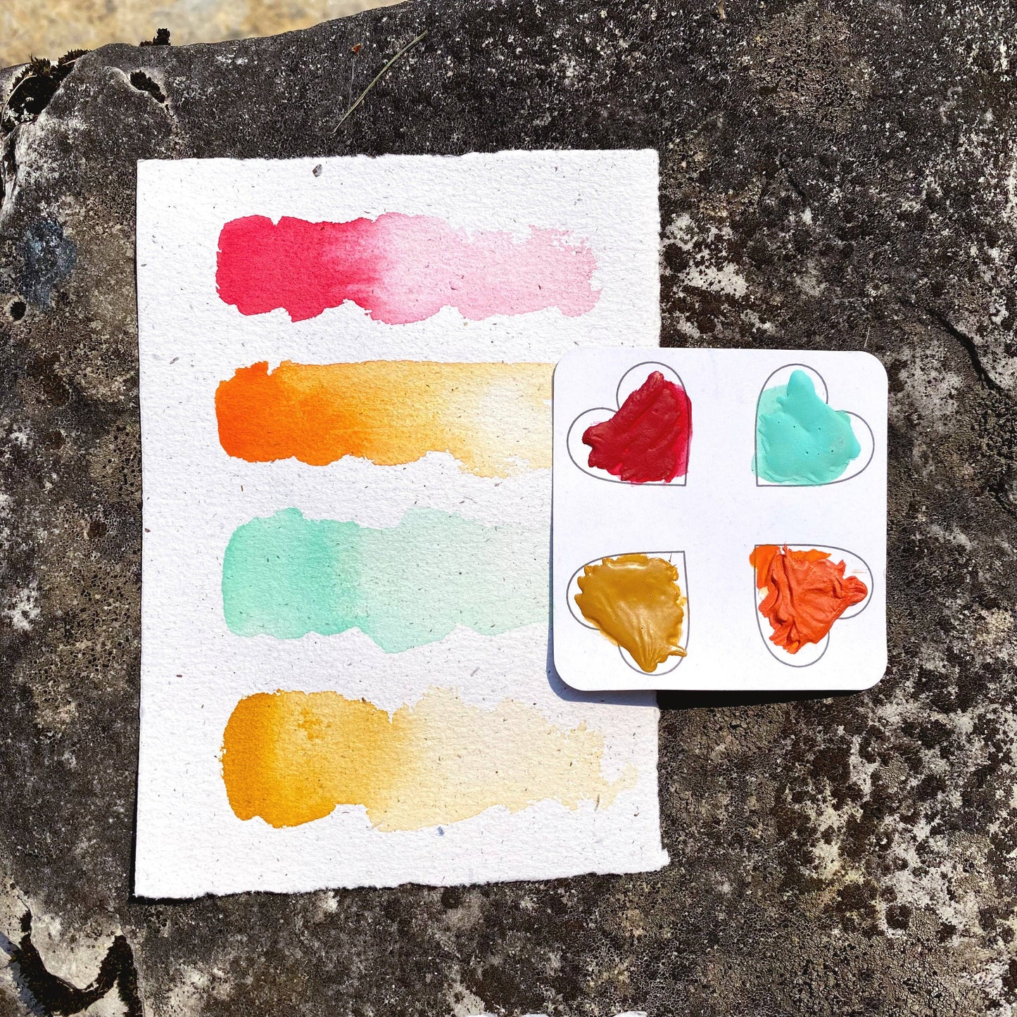 Beam Paints Travel Card: Mixing Trio + Gold
