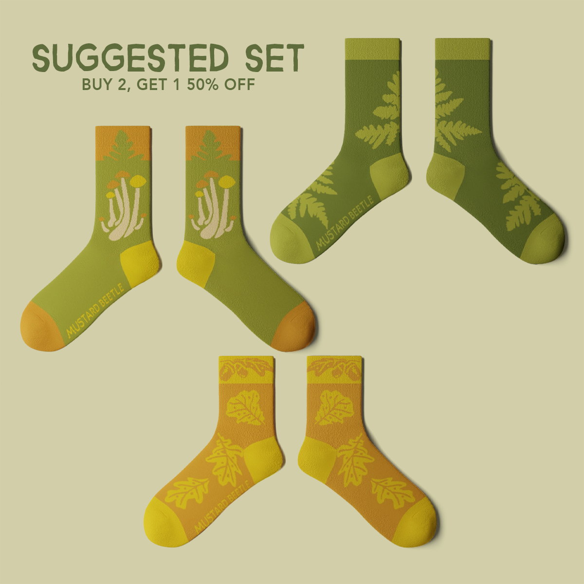 Woodland Crew Socks