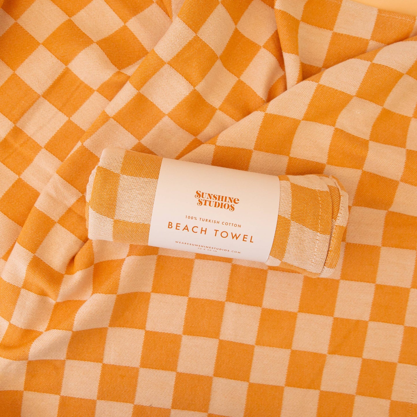 Sand Resistant Beach Towel | Checker