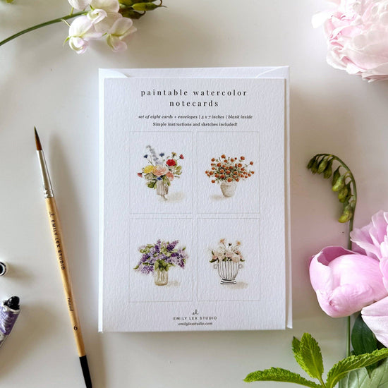 Bouquets Paintable Stationary