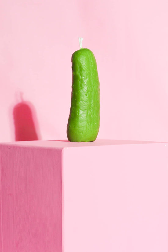 Pickle Pillar Candle by Glow Worm Goods