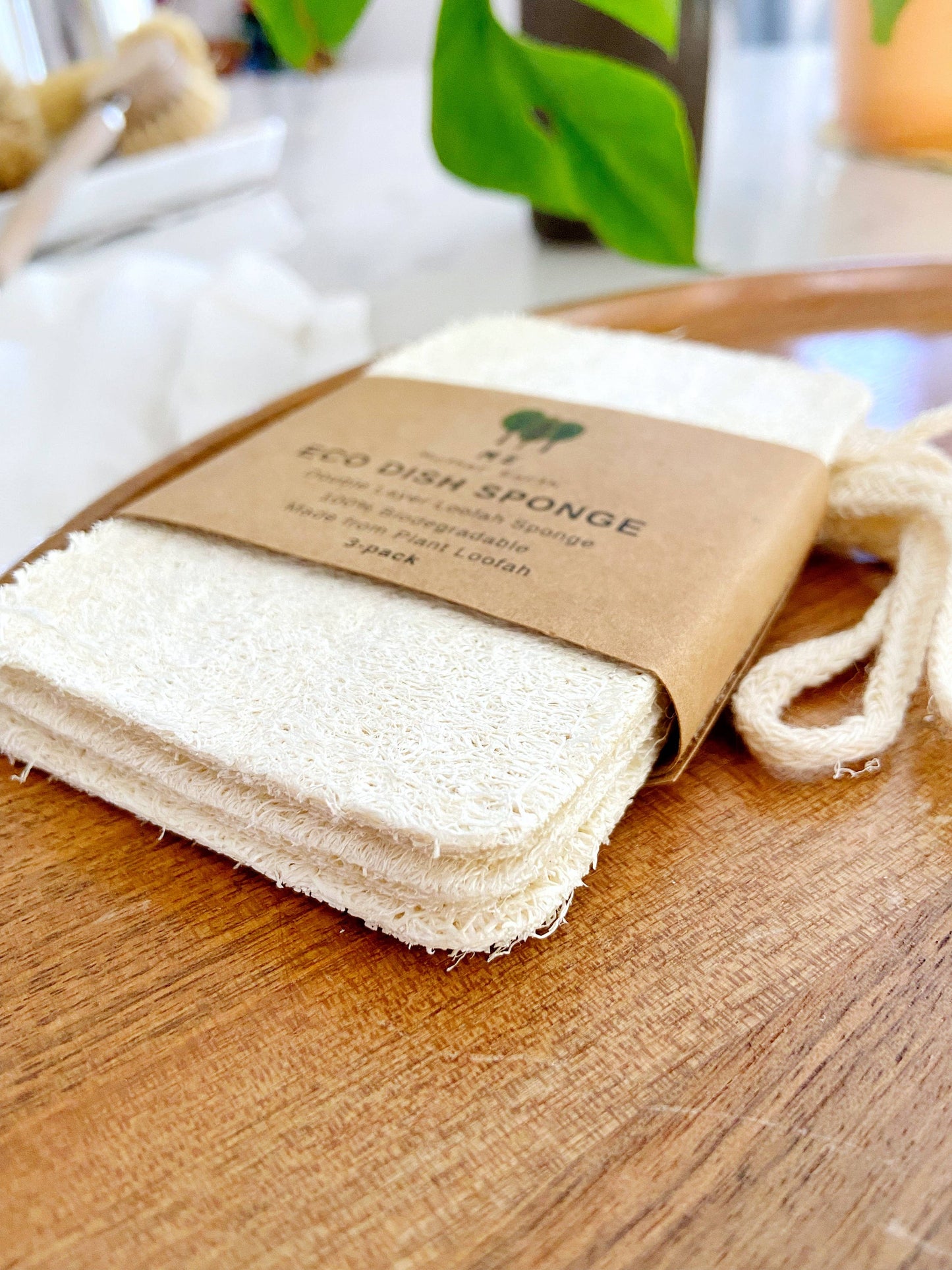 Me Mother Earth - Compostable Loofah Dish Sponge: Double Layer 3-Pack