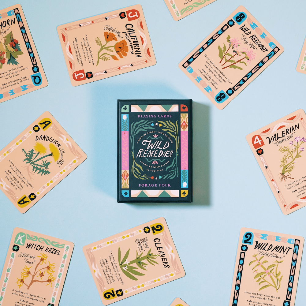 Wild Remedies Herbal Playing Cards by Forage Folk