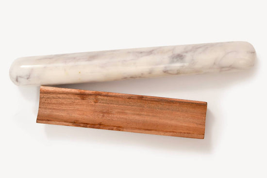 Verve Culture - Marble Rolling Pin w/ Wood Base