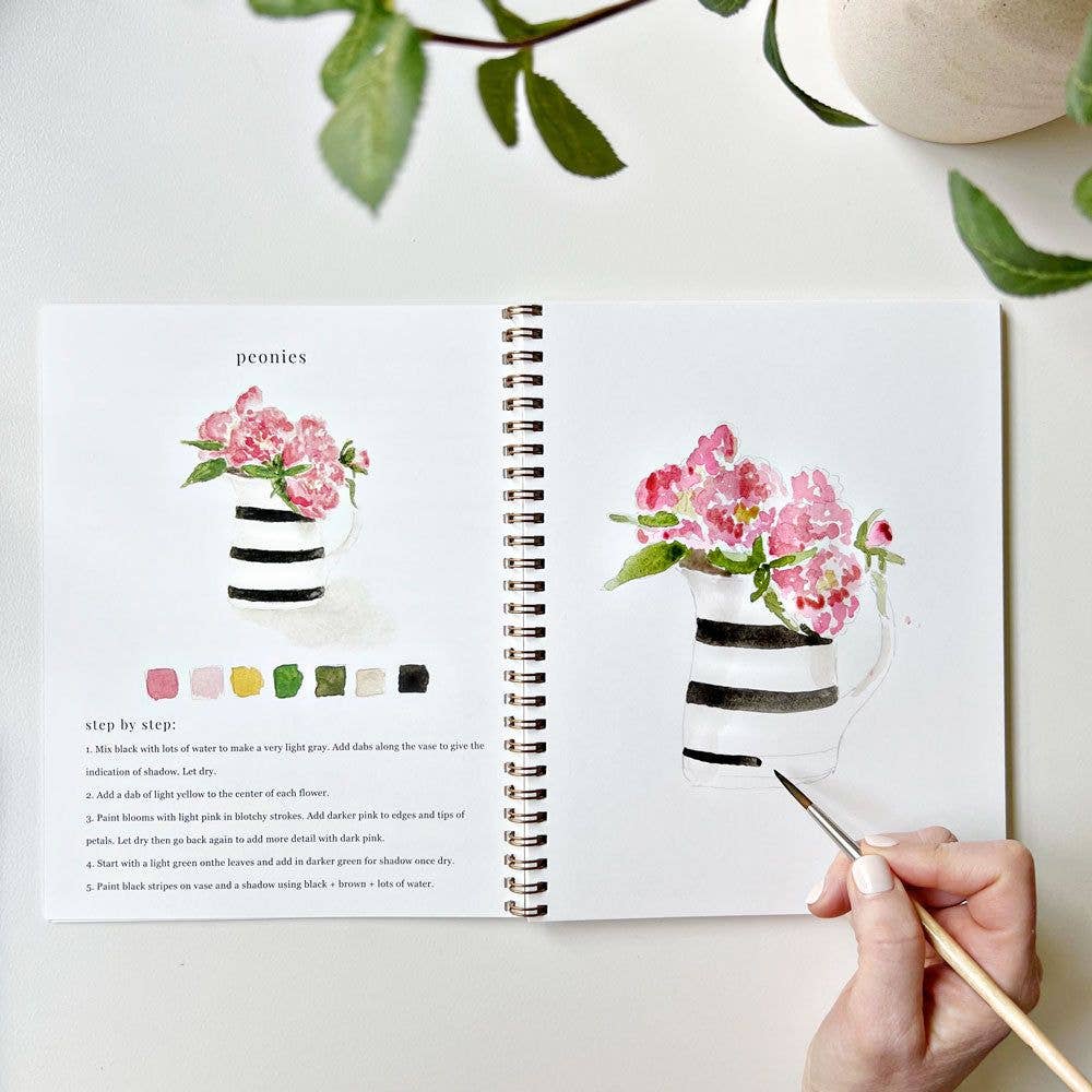 Watercolor Workbook: Bouquets