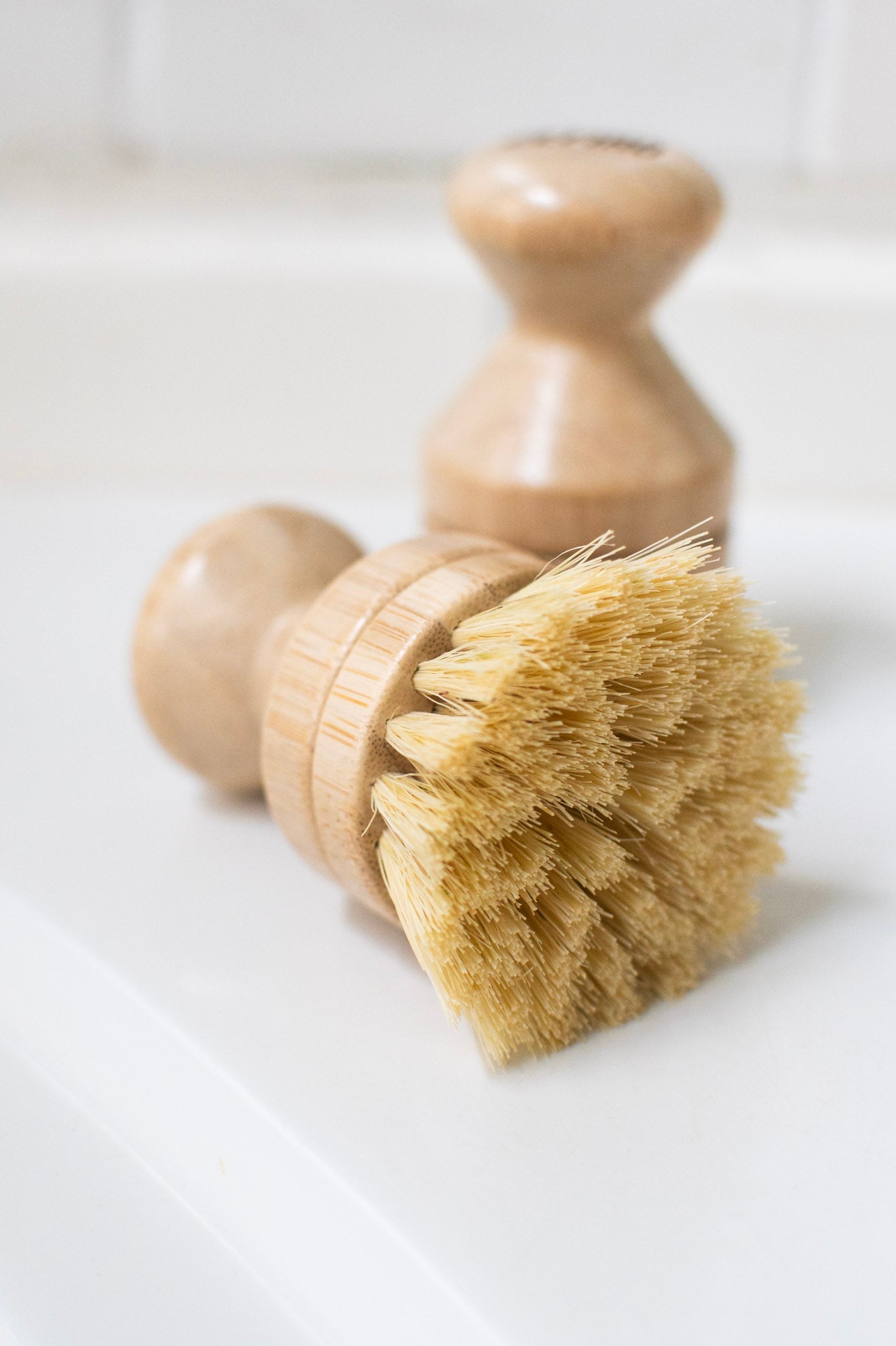 Bamboo Pot Scrubber with Replaceable Head