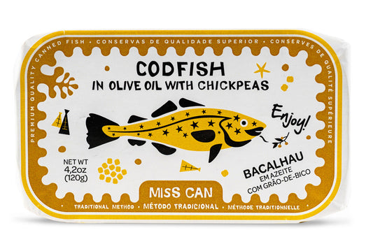 Cod in Olive Oil with Chickpeas by Miss Can